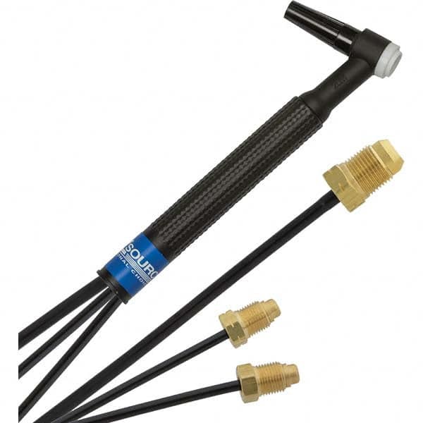 PRO-SOURCE - 250 Amp 12-1/2' Rubber Outfit 20M Water Cooled TIG Welding Torch Kit - Eagle Tool & Supply