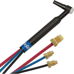 PRO-SOURCE - 250 Amp 12-1/2' Rubber Outfit 20F Water Cooled TIG Welding Torch Kit - Eagle Tool & Supply