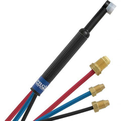 PRO-SOURCE - 180 Amp 25' Rubber Outfit 24WN Water Cooled TIG Welding Torch Kit - Eagle Tool & Supply