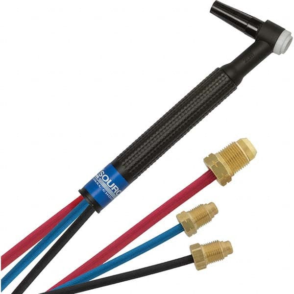 PRO-SOURCE - 250 Amp 12-1/2' Rubber Outfit 20M Water Cooled TIG Welding Torch Kit - Eagle Tool & Supply