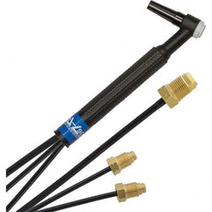PRO-SOURCE - 250 Amp 12-1/2' Rubber Outfit 20F Water Cooled TIG Welding Torch Kit - Eagle Tool & Supply