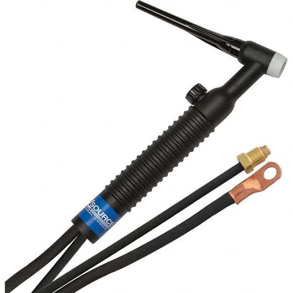 PRO-SOURCE - 200 Amp 12-1/2' Rubber Outfit 26FV Air Cooled TIG Welding Torch Kit - Eagle Tool & Supply
