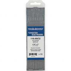PRO-SOURCE - Tungsten Electrodes Type: 2% Ceriated Diameter (Inch): 1/16 - Eagle Tool & Supply