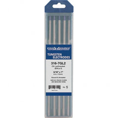 PRO-SOURCE - Tungsten Electrodes Type: 2% Lanthanated Diameter (Inch): 3/16 - Eagle Tool & Supply