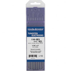 PRO-SOURCE - Tungsten Electrodes Type: E3 Diameter (Inch): 1/16 - Eagle Tool & Supply