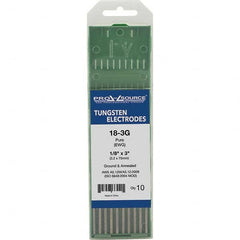 PRO-SOURCE - Tungsten Electrodes Type: Pure Diameter (Inch): 1/8 - Eagle Tool & Supply