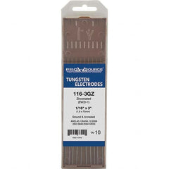 PRO-SOURCE - Tungsten Electrodes Type: Zirconiated Diameter (Inch): 1/16 - Eagle Tool & Supply
