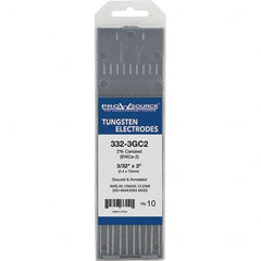PRO-SOURCE - Tungsten Electrodes Type: 2% Ceriated Diameter (Inch): 3/32 - Eagle Tool & Supply