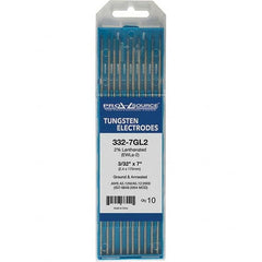 PRO-SOURCE - Tungsten Electrodes Type: 2% Lanthanated Diameter (Inch): 3/32 - Eagle Tool & Supply