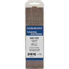 PRO-SOURCE - Tungsten Electrodes Type: Zirconiated Diameter (Inch): 0.040 - Eagle Tool & Supply