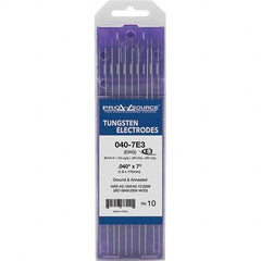 PRO-SOURCE - Tungsten Electrodes Type: E3 Diameter (Inch): 0.040 - Eagle Tool & Supply