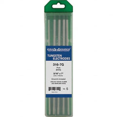 PRO-SOURCE - Tungsten Electrodes Type: Pure Diameter (Inch): 3/16 - Eagle Tool & Supply