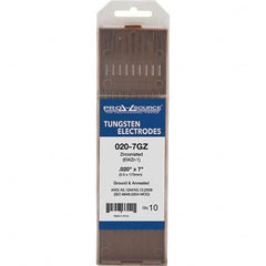 PRO-SOURCE - Tungsten Electrodes Type: Zirconiated Diameter (Inch): 0.020 - Eagle Tool & Supply
