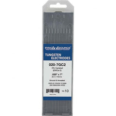 PRO-SOURCE - Tungsten Electrodes Type: 2% Ceriated Diameter (Inch): 0.020 - Eagle Tool & Supply