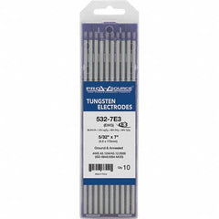 PRO-SOURCE - Tungsten Electrodes Type: E3 Diameter (Inch): 5/32 - Eagle Tool & Supply