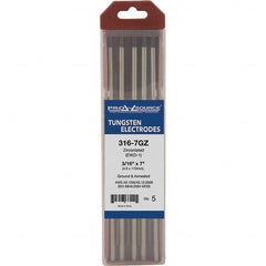 PRO-SOURCE - Tungsten Electrodes Type: Zirconiated Diameter (Inch): 3/16 - Eagle Tool & Supply