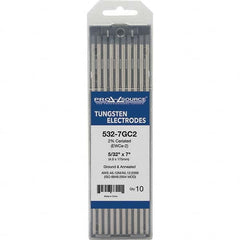 PRO-SOURCE - Tungsten Electrodes Type: 2% Ceriated Diameter (Inch): 5/32 - Eagle Tool & Supply