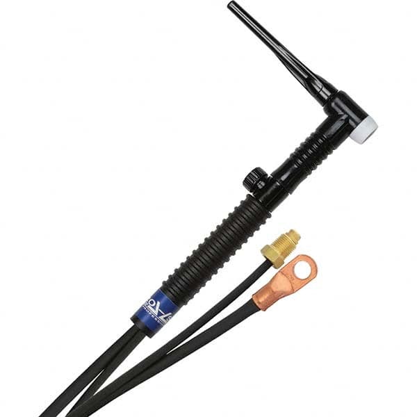 PRO-SOURCE - 150 Amp 12-1/2' Rubber Outfit 17FVMT Air Cooled TIG Welding Torch Kit - Eagle Tool & Supply