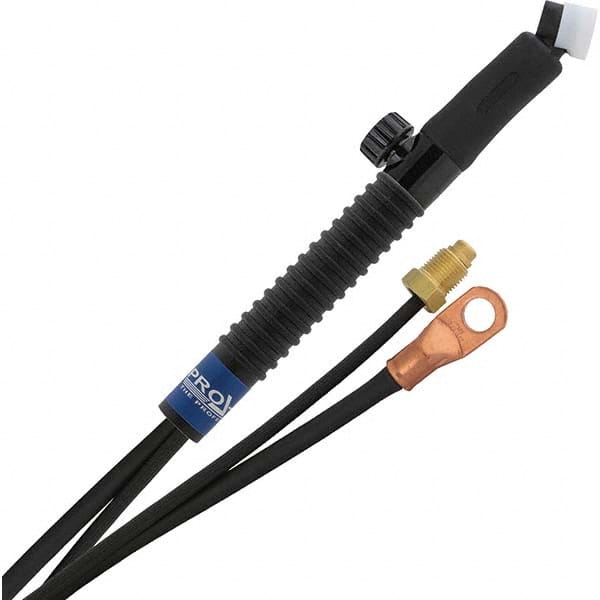 PRO-SOURCE - 80 Amp 12-1/2' Rubber Outfit 24FVMT Air Cooled TIG Welding Torch Kit - Eagle Tool & Supply