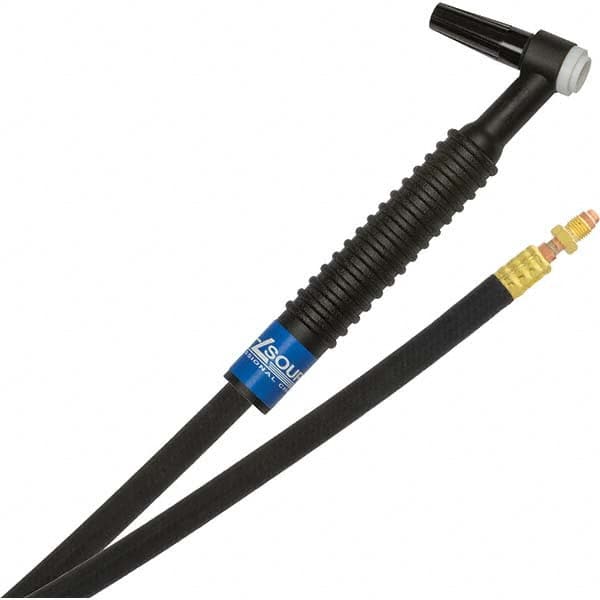 PRO-SOURCE - 125 Amp 12-1/2' Rubber Outfit 9F Air Cooled TIG Welding Torch Kit - Eagle Tool & Supply