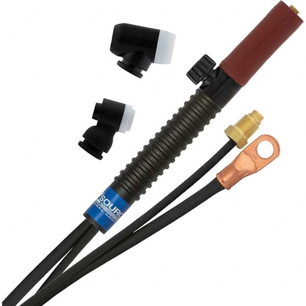 PRO-SOURCE - 150 Amp 12-1/2' Rubber Outfit 150M Air Cooled TIG Welding Torch Kit - Eagle Tool & Supply