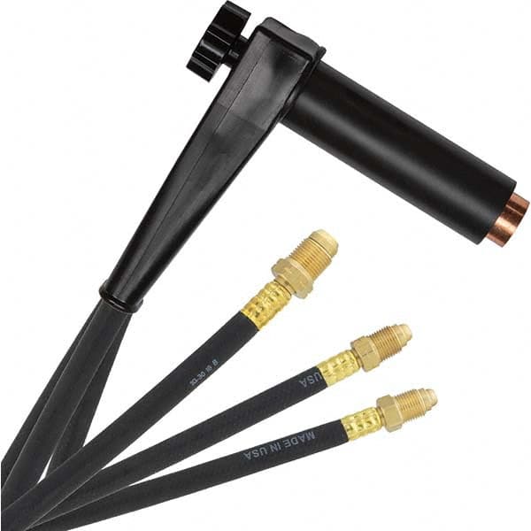 PRO-SOURCE - 500 Amp 25' Rubber Outfit 27A Water Cooled TIG Welding Torch Kit - Eagle Tool & Supply