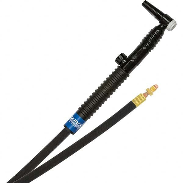 PRO-SOURCE - 125 Amp 12-1/2' Rubber Outfit 9FVMT Air Cooled TIG Welding Torch Kit - Eagle Tool & Supply