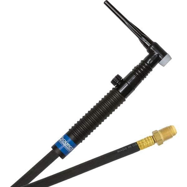 PRO-SOURCE - 200 Amp 25' Rubber Outfit 26FVMT Air Cooled TIG Welding Torch Kit - Eagle Tool & Supply