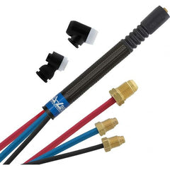 PRO-SOURCE - 250 Amp 12-1/2' Rubber Outfit 225M Air Cooled TIG Welding Torch Kit - Eagle Tool & Supply
