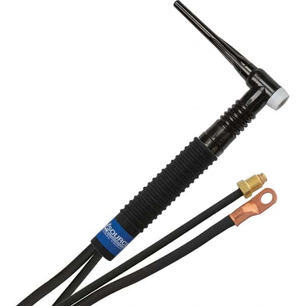 PRO-SOURCE - 200 Amp 12-1/2' Rubber Outfit 26FMT Air Cooled TIG Welding Torch Kit - Eagle Tool & Supply