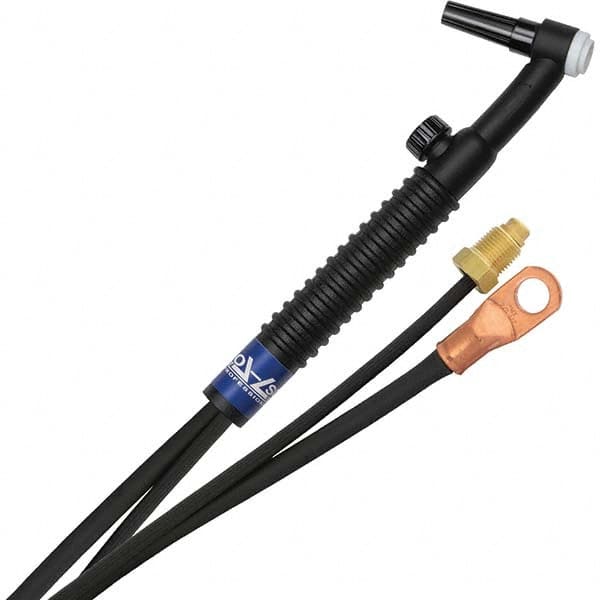 PRO-SOURCE - 125 Amp 12-1/2' Rubber Outfit 9FV Air Cooled TIG Welding Torch Kit - Eagle Tool & Supply