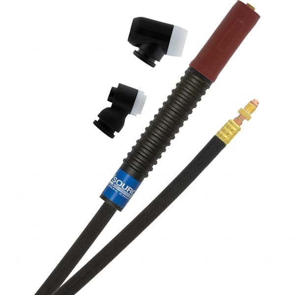 PRO-SOURCE - 150 Amp 12-1/2' Rubber Outfit 150M Air Cooled TIG Welding Torch Kit - Eagle Tool & Supply