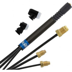 PRO-SOURCE - 250 Amp 12-1/2' Rubber Outfit 225M Air Cooled TIG Welding Torch Kit - Eagle Tool & Supply