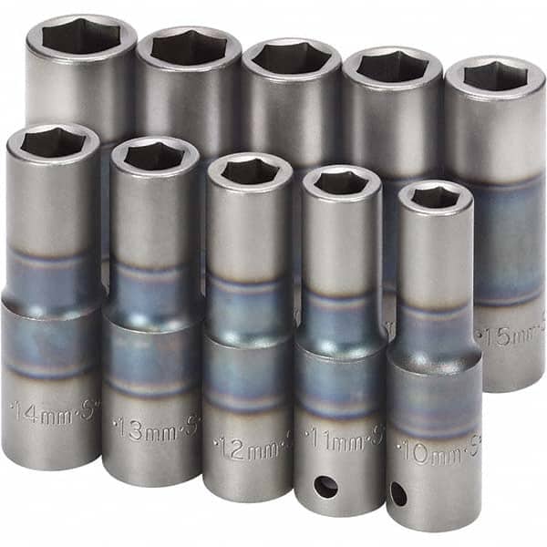 SK - Socket Sets Measurement Type: Metric Drive Size: 1/2 - Eagle Tool & Supply