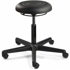 Bevco - Swivel & Adjustable Stools Type: Adjustable Backless Stool Base Type: Black Nylon Base - Eagle Tool & Supply