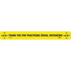 NMC - "Thank You for Practicting Social Distancing" Adhesive-Backed Floor Sign - Eagle Tool & Supply