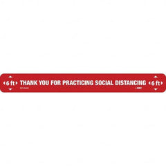NMC - "Thank You for Practicting Social Distancing" Adhesive-Backed Floor Sign - Eagle Tool & Supply