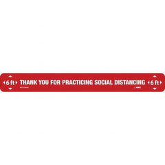 NMC - "Thank You for Practicting Social Distancing" Adhesive-Backed Floor Sign - Eagle Tool & Supply