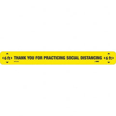 NMC - "Thank You for Practicting Social Distancing" Adhesive-Backed Floor Sign - Eagle Tool & Supply