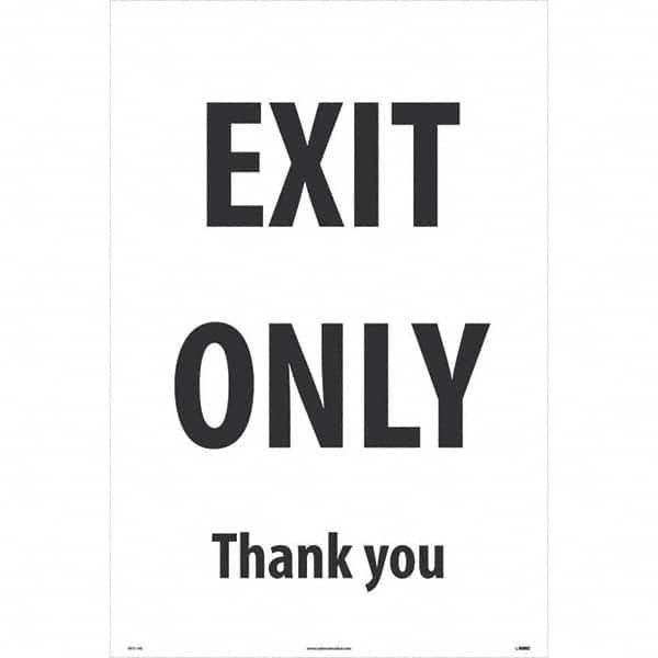 NMC - Cone & A Frame Floor Signs Shape: A-Frame Type: Security & Admittance - Eagle Tool & Supply