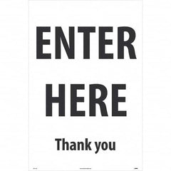 NMC - Cone & A Frame Floor Signs Shape: A-Frame Type: Security & Admittance - Eagle Tool & Supply