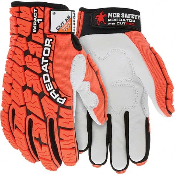 MCR Safety - Size 2XL, ANSI Cut Lvl A5, Puncture Lvl 5, Abrasion Lvl 4, Synthetic Leather Coated Cut & Puncture Resistant Gloves - Eagle Tool & Supply