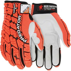 MCR Safety - Size 2XL, ANSI Cut Lvl A5, Puncture Lvl 5, Abrasion Lvl 4, Synthetic Leather Coated Cut & Puncture Resistant Gloves - Eagle Tool & Supply