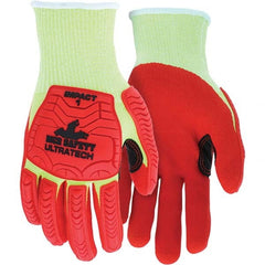 MCR Safety - Size XL, ANSI Cut Lvl A4, Puncture Lvl 4, Abrasion Lvl 4, Foam Nitrile Coated Cut & Puncture Resistant Gloves - Eagle Tool & Supply