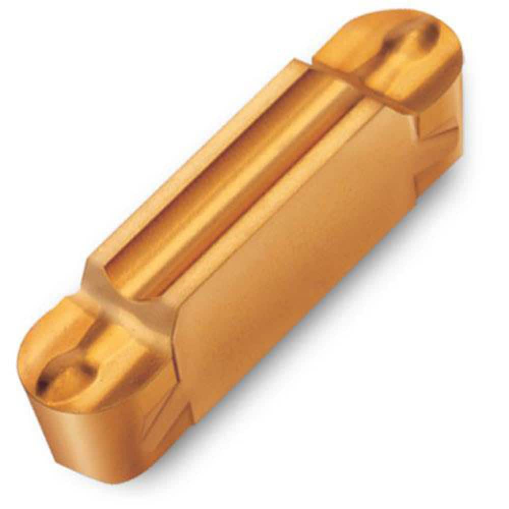 Grooving Insert: TDTT TT9080, Solid Carbide TiAlN & TiN Finish, Neutral, 0.236″ Cutting Width, Series TDT-E (Full Radius)