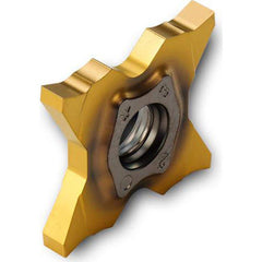 Grooving Insert: TQSS TT9080, Solid Carbide TiAlN & TiN Finish, Neutral, 0.118″ Cutting Width, Series TQS27