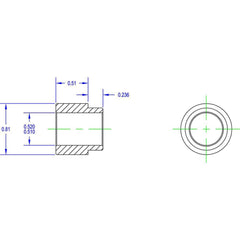 Drive Tighteners, Idlers & Aligners; Product Type: Mounting Adapter; Material: Steel; Width (Inch): 1; Width (Decimal Inch): 1; Mounting Hole Diameter: 0.5100; Bore Diameter: 0.6690; Overall Diameter: 0.810; Minimum Order Quantity: Steel; Material: Steel;