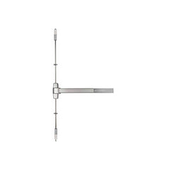 Vertical Bars; Type: Surface Vertical Rod Exit Device; Rating: Grade 1; Hand: Non-Handed; Finish/Coating: Oil Rubbed Dark Bronze; Rating: Grade 1; Fits Door Size: 36 to 84 in; Type: Surface Vertical Rod Exit Device