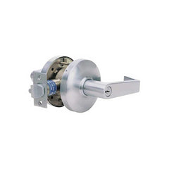 Lever Locksets; Type: Entrance/Office; Key Type: Keyed Different; Strike Type: ANSI 4-7/8; Finish/Coating: Satin Chrome; Material: Steel; Material: Steel; Door Thickness: 1-3/8-1/3-4; Backset: 2.75; Lockset Grade: Grade 1; Cylinder Type: Conventional; Min