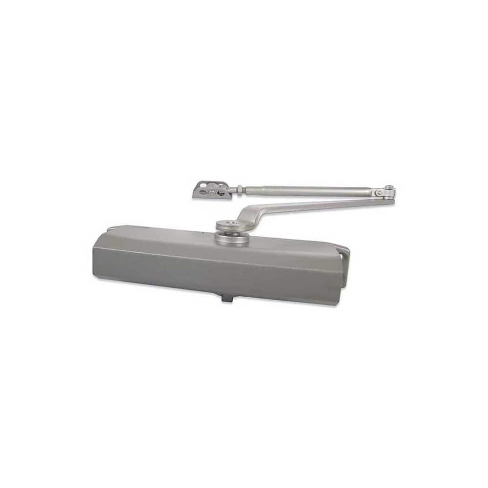 700 Door Closer Damper: 187 lb Load Capacity Cast Aluminum, Aluminum Finish, Non-Handed